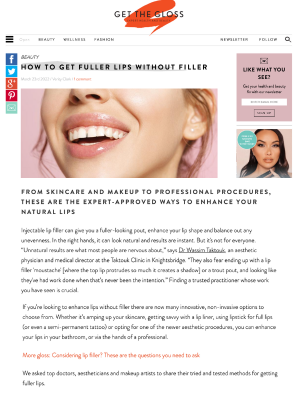 Get The Gloss_How To Get Fuller Lips Without Filler