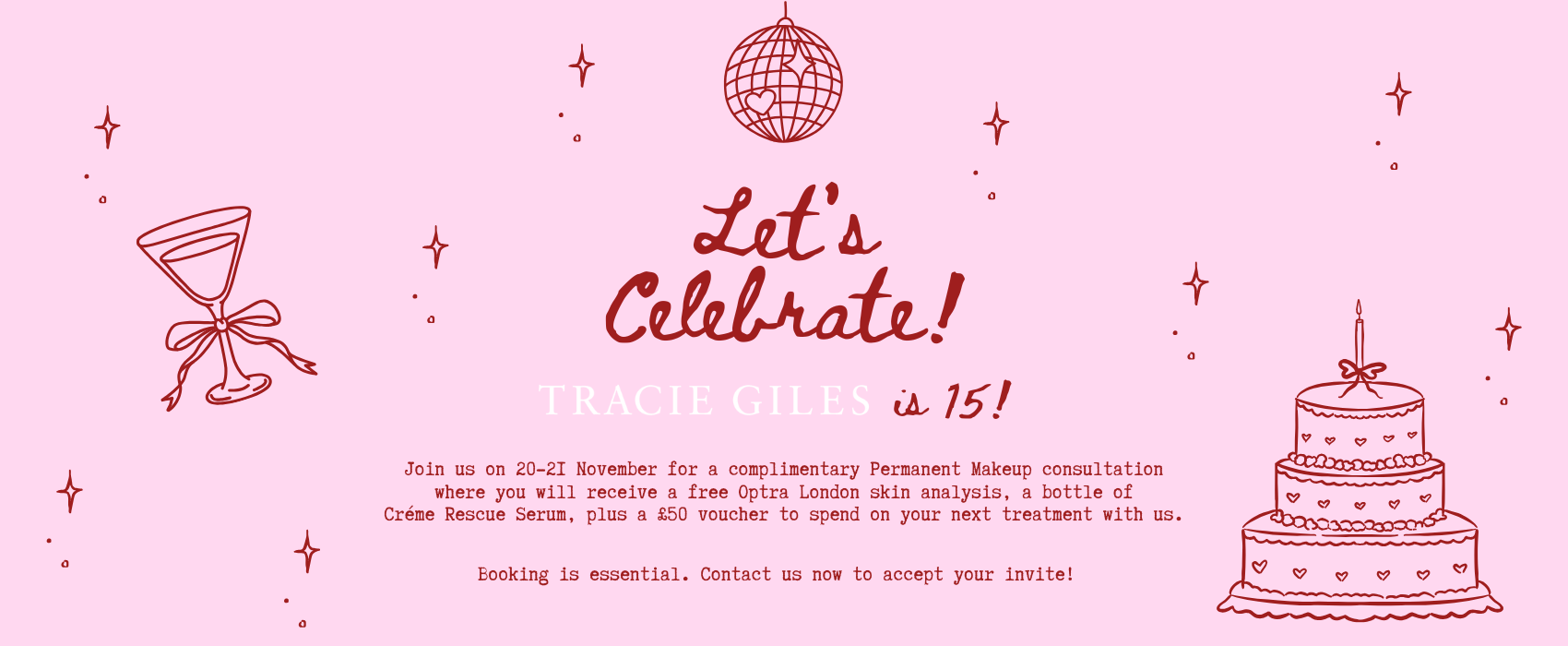 Tracie Giles London 15 Year Anniversary Celebrations